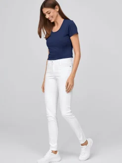 Hot Cover-Flex-Jeans MESSINA, blickdicht - e Leibhöhe Damen Jeans & Stretchhosen