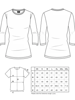Daen ¾-Ar-hirt RIGA Damen Langarmshirts|T-Shirts