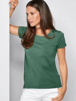 Hot Daen T-hirt CORIA it ängerer Rückenpartie Damen T-Shirts