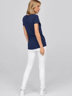 Sale Daen T-hirt CORIA it ängerer Rückenpartie Damen T-Shirts