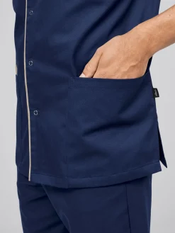 Hot Herren Kaack AUZON Herren Kasacks Mit Verschluss