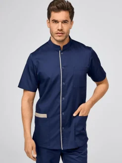 Hot Herren Kaack AUZON Herren Kasacks Mit Verschluss