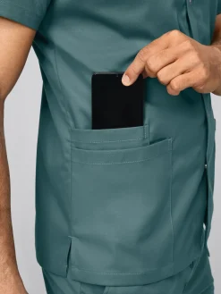 Clearance Herren tretchkaack ATHEN yoce (TENCE™) Herren Kasacks Mit Verschluss