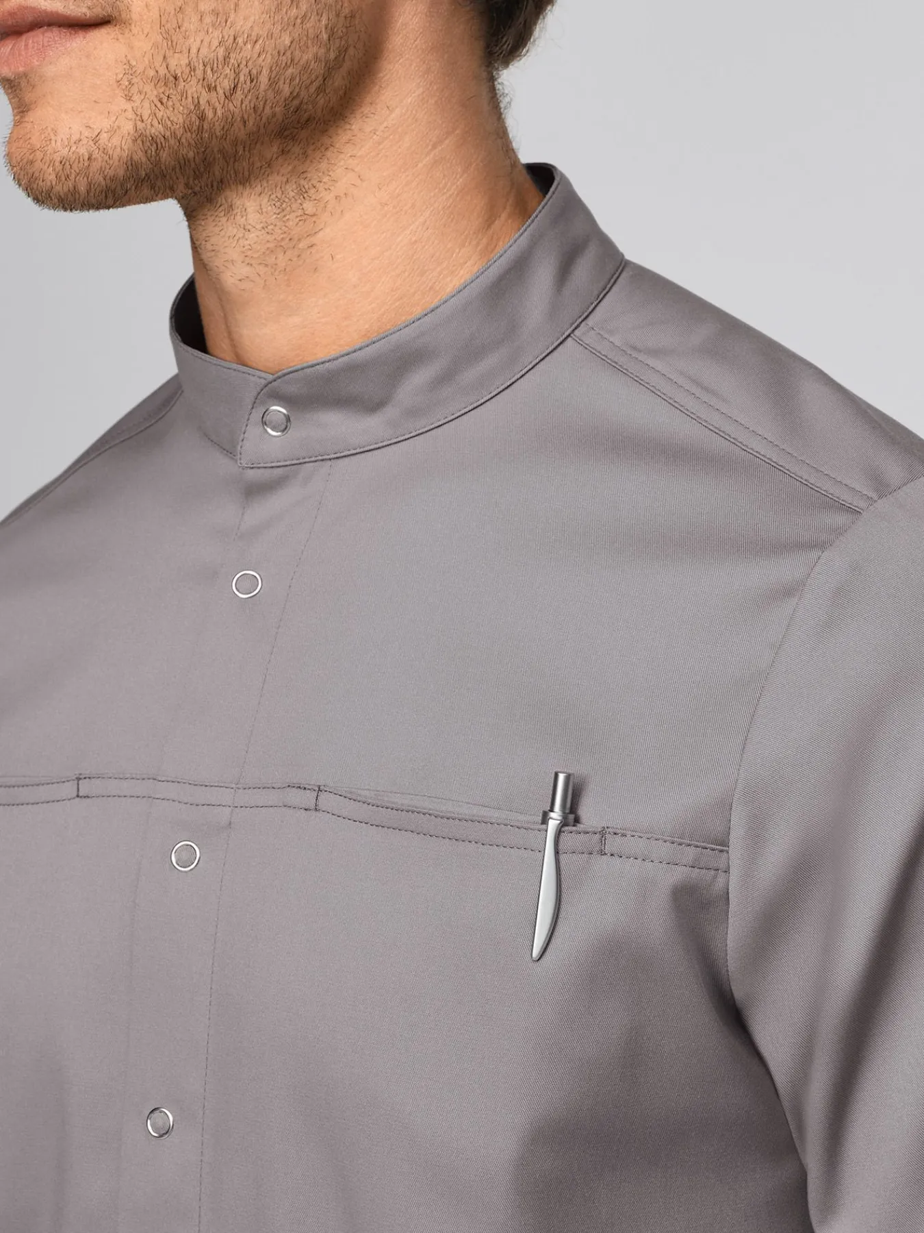 Outlet Herren tretchkaack ATHEN yoce (TENCE™) Herren Kasacks Mit Verschluss