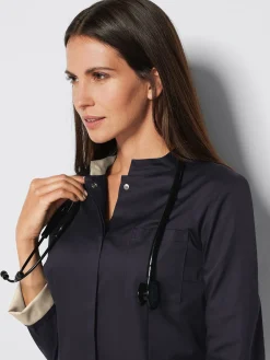 Clearance Kurzmantel mit Farbdetails ATESSA Damen Kittel & Mäntel