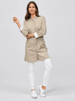 Clearance Kurzmantel mit Farbdetails ATESSA Damen Kittel & Mäntel