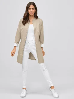 Clearance Kurzmantel mit Farbdetails ATESSA Damen Kittel & Mäntel
