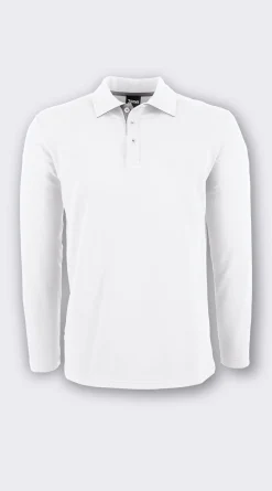 Sale Langarmshirt ALGIER mit Kragen, Single Jersey Herren Langarmshirts