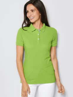 Hot Poohirt ARNIA, Piqué - Knopfeite it Kontrat Damen Poloshirts