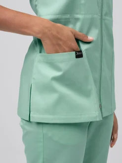 Outlet tretchkaack AVA yoce (TENCE™) Damen Stretchkasacks|Kasacks Mit Verschluss